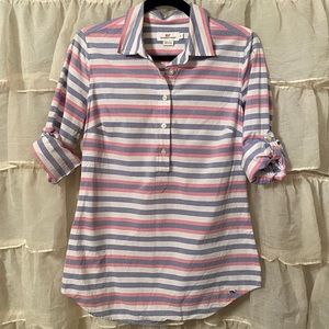 Vineyard Vines Striped Collared Shirt - Like New